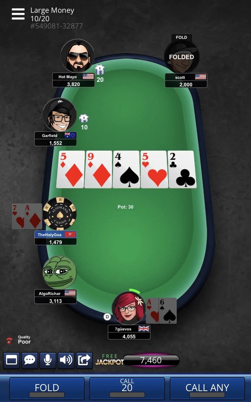 What beats 4 of a kind in poker